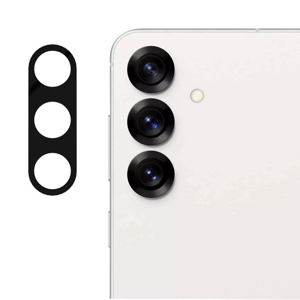 Techsuit üveg kamera lencséhez, Samsung Galaxy S25, fekete