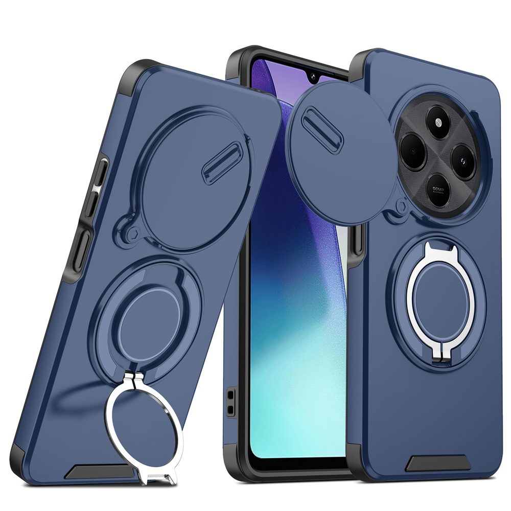 Levně Camslide Stand obal, Xiaomi Redmi Note 14 Pro 5G, modrý