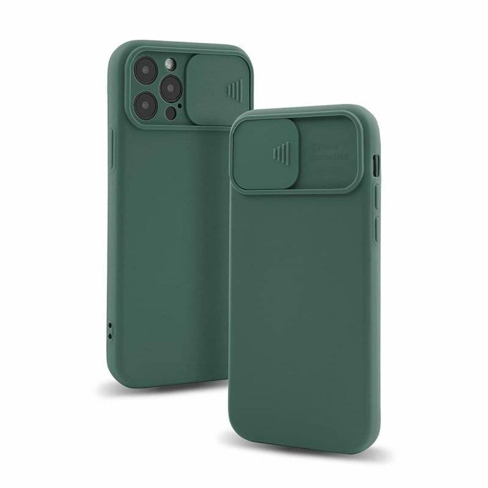 Husă Nexeri Cu Capac Pentru Cameră, IPhone 14 Pro Max, Verde