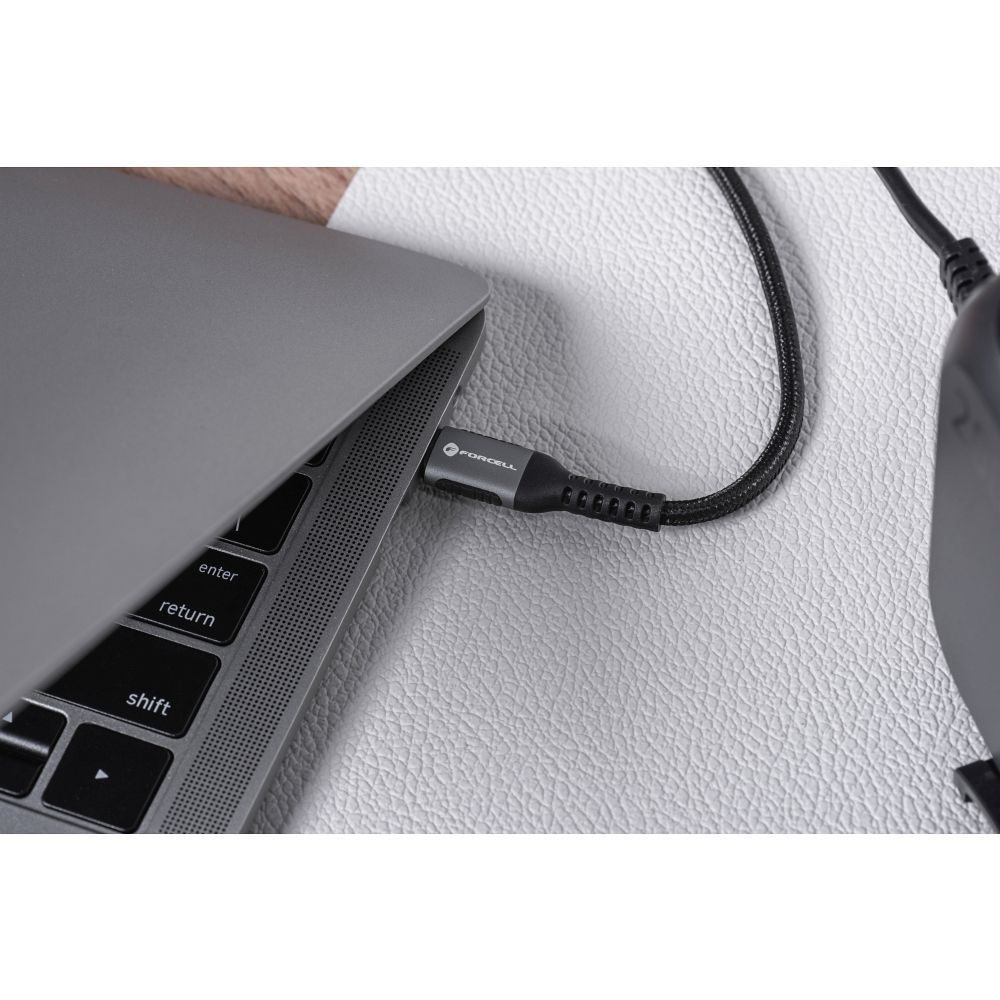 Forcell F-Energy kábel USB-C - USB-C, QC4.0, PD, 5A ,100W, 0,5 m, čierny
