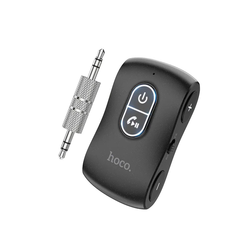 Hoco E73 Pro Journey FM Vysílač, Bluetooth, AUX, černý