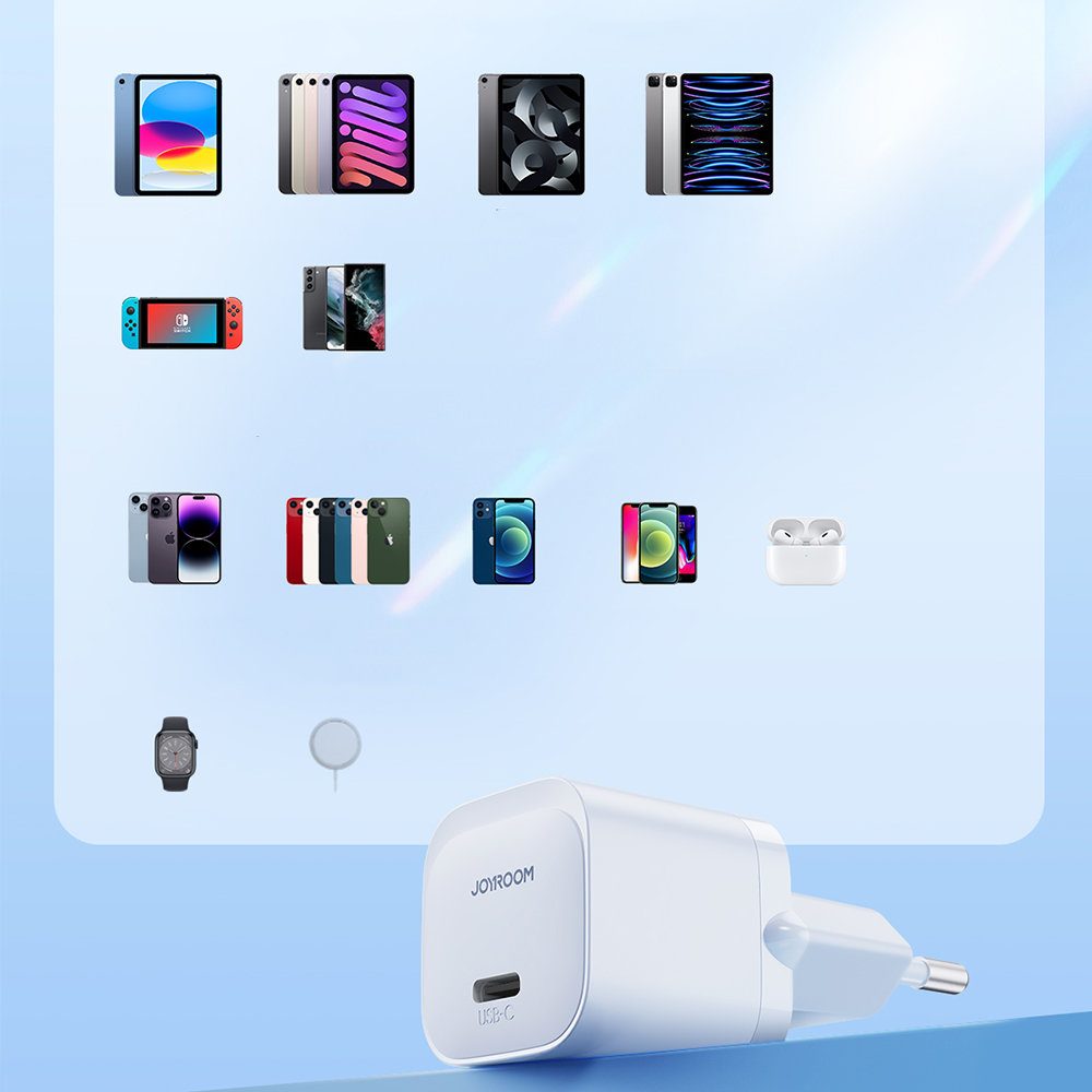 Joyroom JR-TCF02 Mini USB-C Punjač, 20W, PD, Bijeli