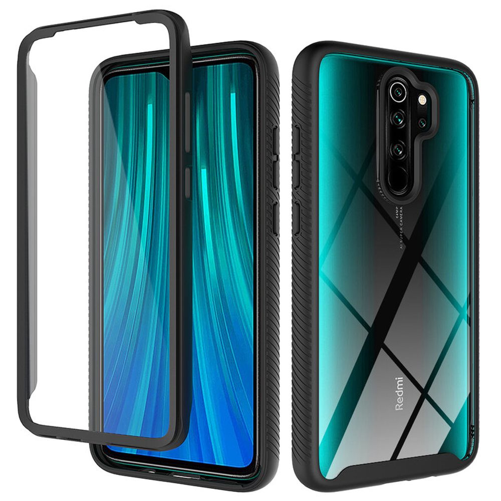 Techsuit Defense360 Pro + Zaštitna Folija, Xiaomi Redmi Note 8 Pro, Crna