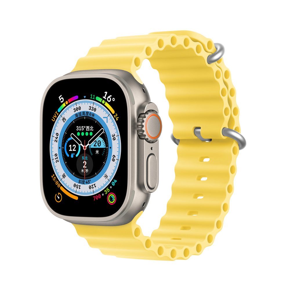 Dux Ducis Strap řemínek, Apple Watch 8 / 7 / 6 / 5 / 4 / 3 / 2 / SE (41 / 40 / 38 mm), žlutý