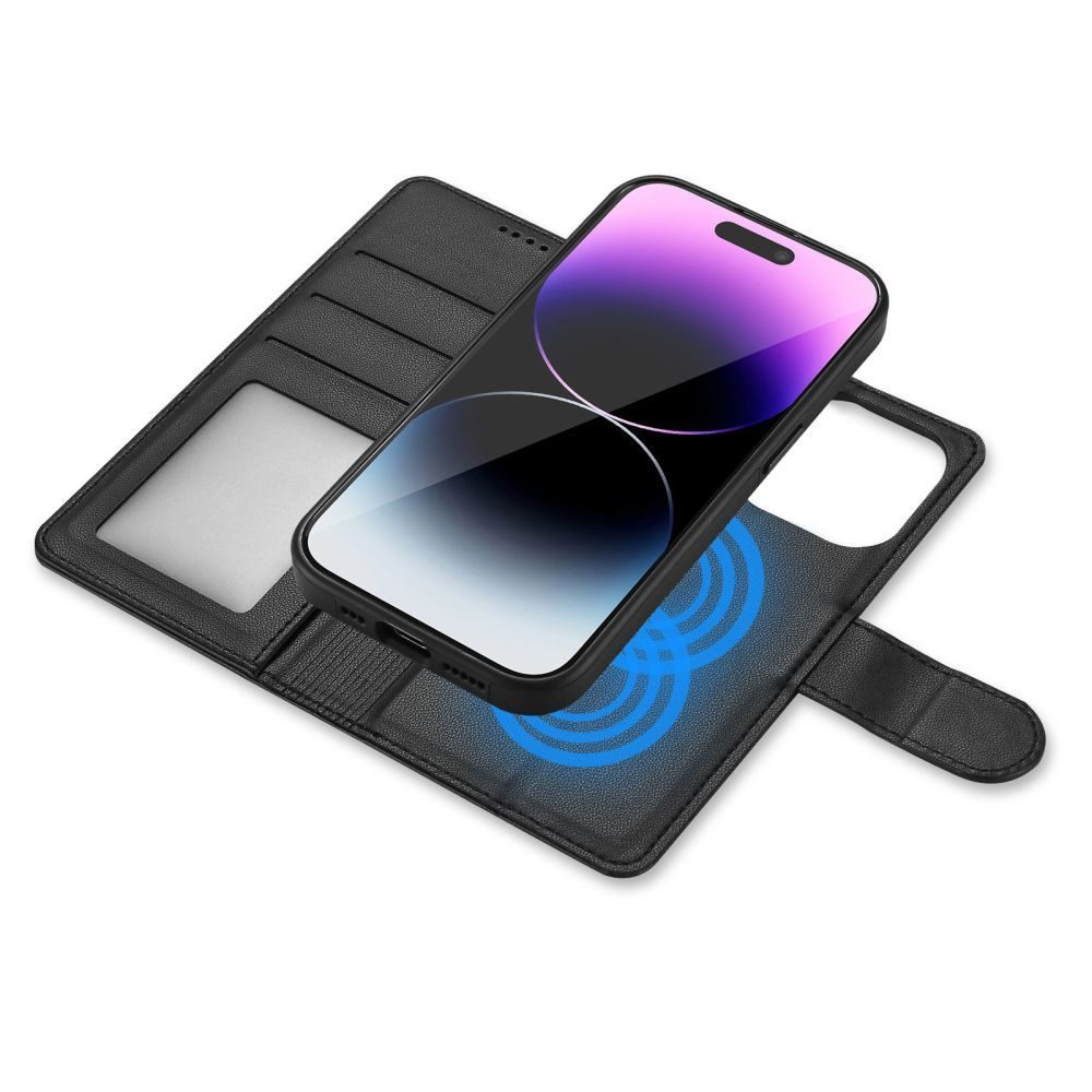 Tech-Protect Wallet MagSafe, IPhone 15 Pro, černý