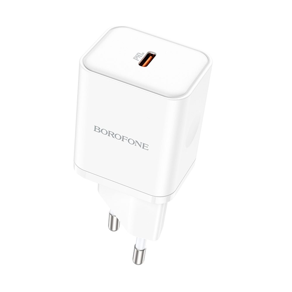 Levně Borofone adaptér BN6 Field - USB-C, QC 3.0, PD, 20W, bílá