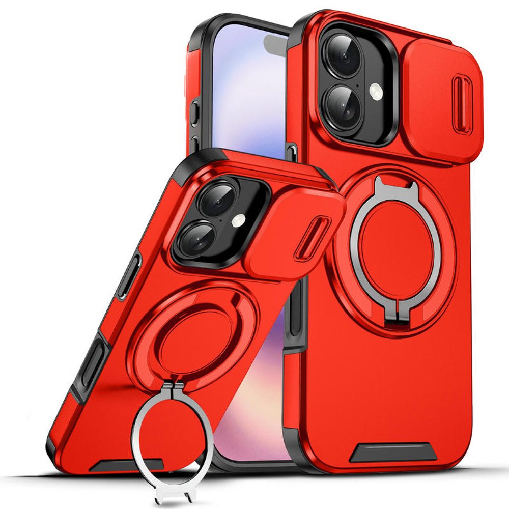 Levně Camslide Stand obal, iPhone 17, červený