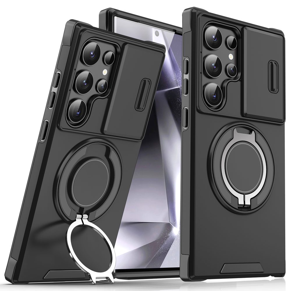 Levně Camslide Stand obal, Samsung Galaxy S24 Ultra, černý