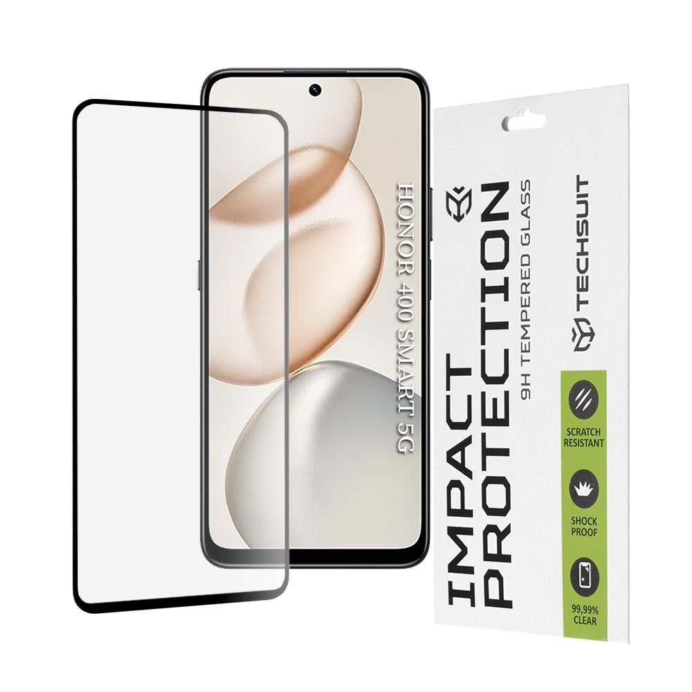 Techsuit 111D Tvrdené sklo, Honor 400 Smart 5G / 4G / 200 Smart / 90 Smart / X7d 4G / X7b 4G / X7b 5G / X7c, čierne