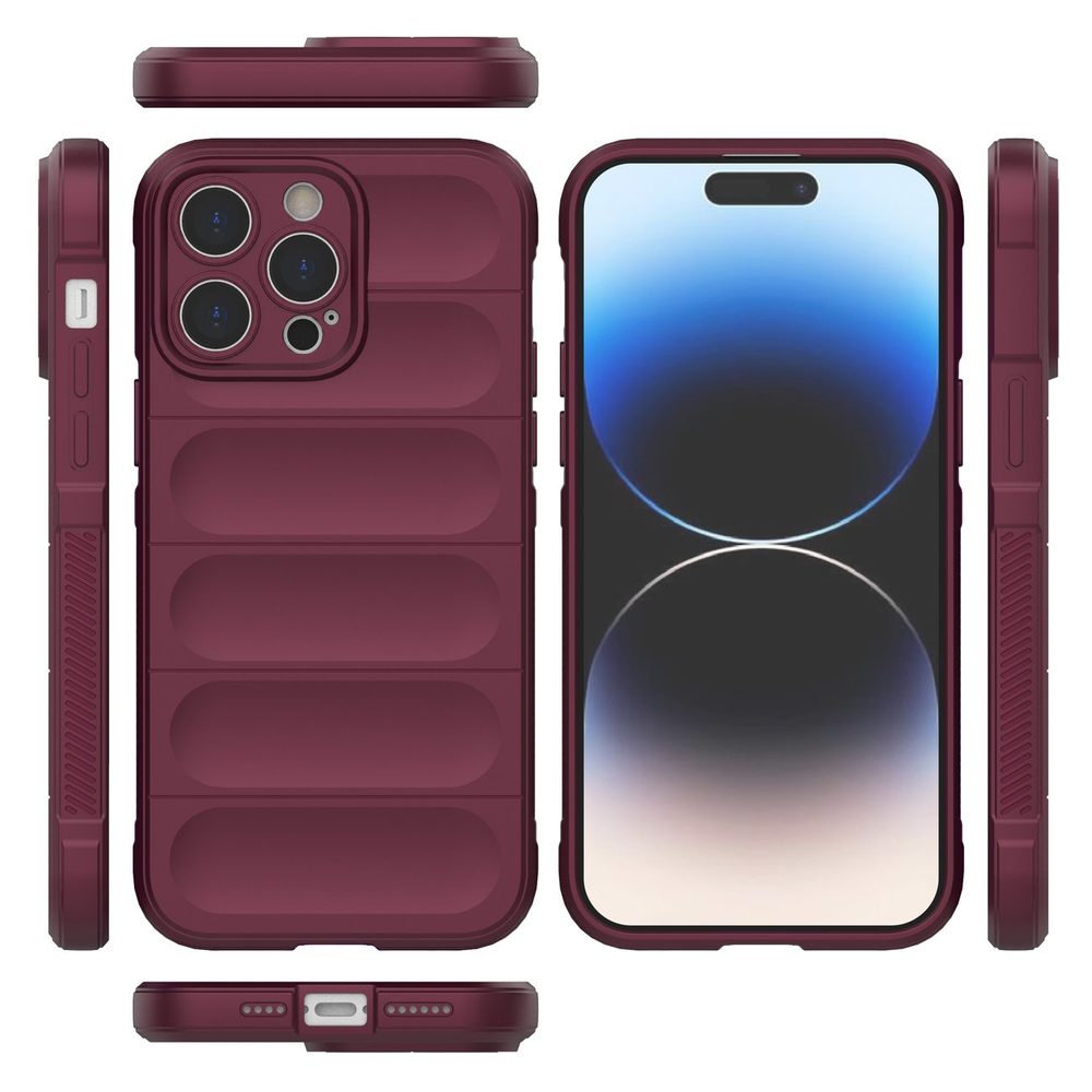 Etui Magic Shield, IPhone 14 Pro Max, Bordo