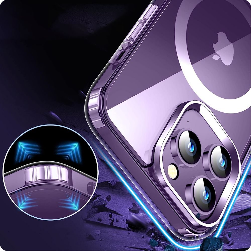 Tech-Protect Flexair Hybrid S MagSafe, IPhone 15 Pro Max, Průhledný