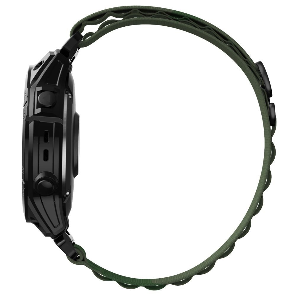 Tech-Protect Nylon PRO Szíj, Garmin Fenix 5 / 6 / 6 Pro / 7, Zöld