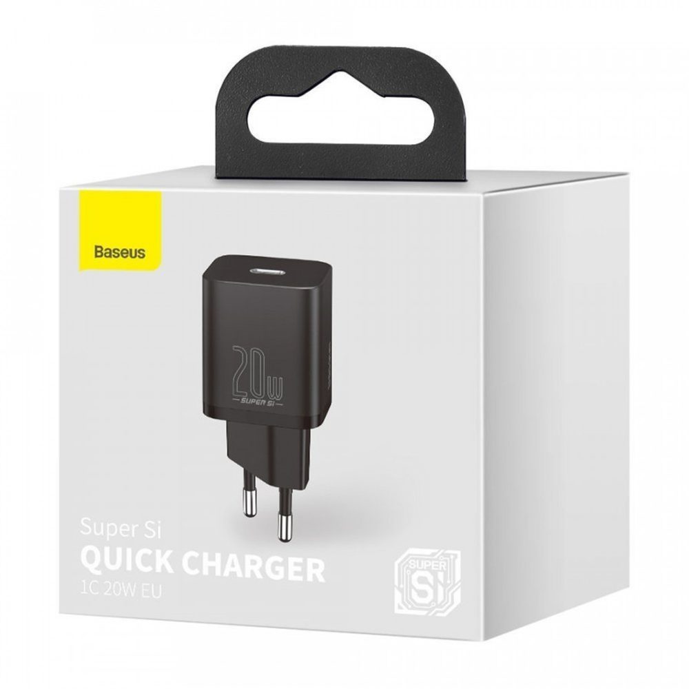 Adaptor Baseus Super Si Quick Charger 1C 20W, Negru