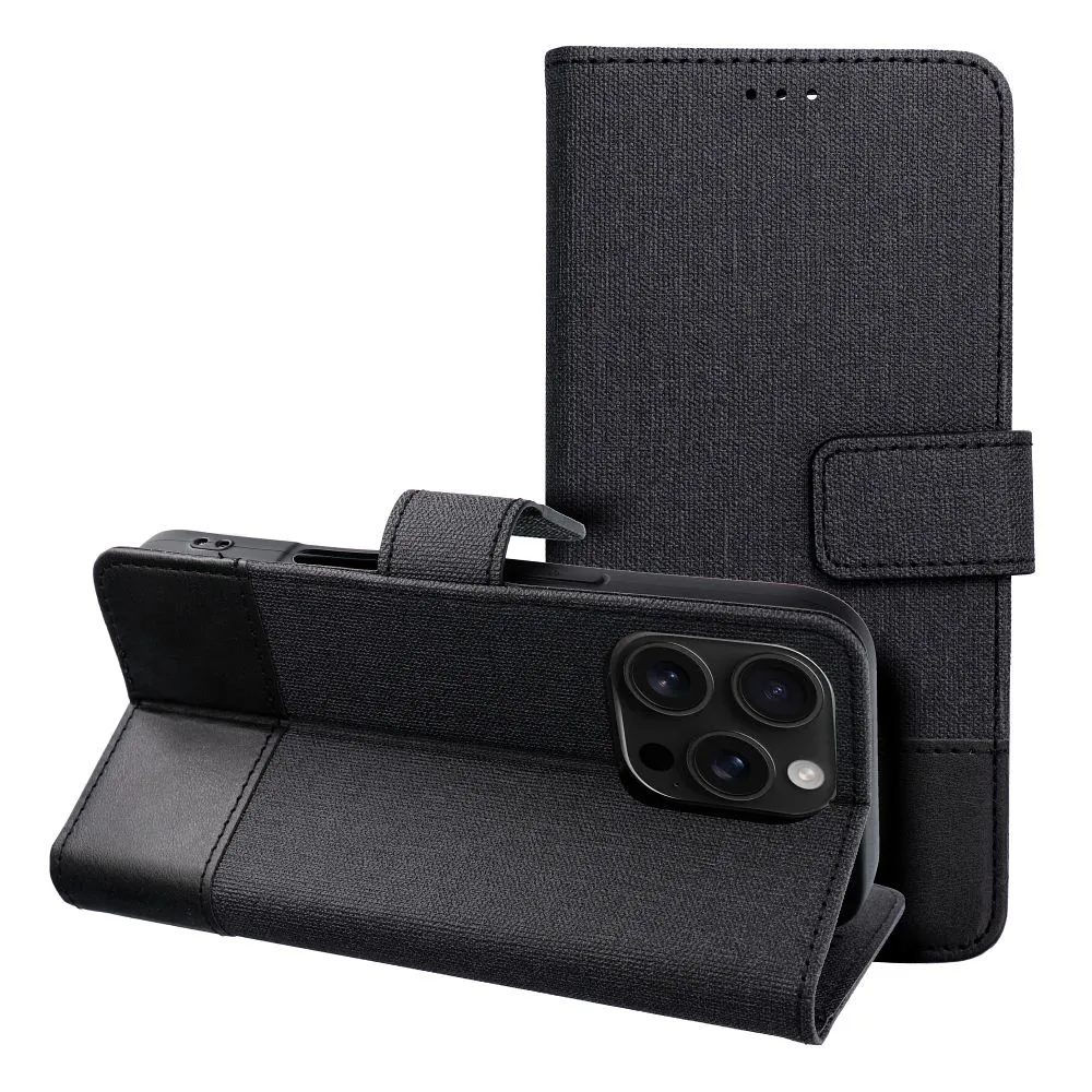 Levně Pouzdro GOMMA Book, Xiaomi Redmi Note 14 5G, černé
