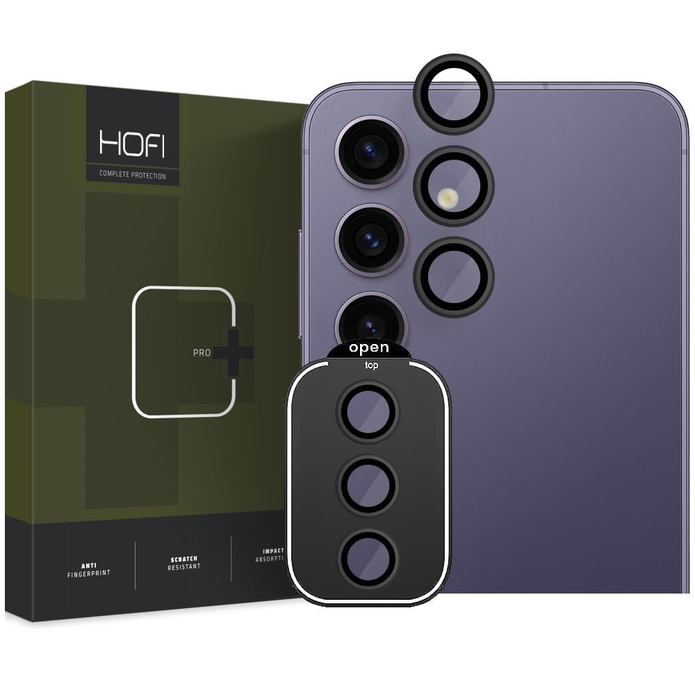 Hofi Camring Pro+, Kamera Lencse üveg, Samsung Galaxy S24+ Plus, Fekete