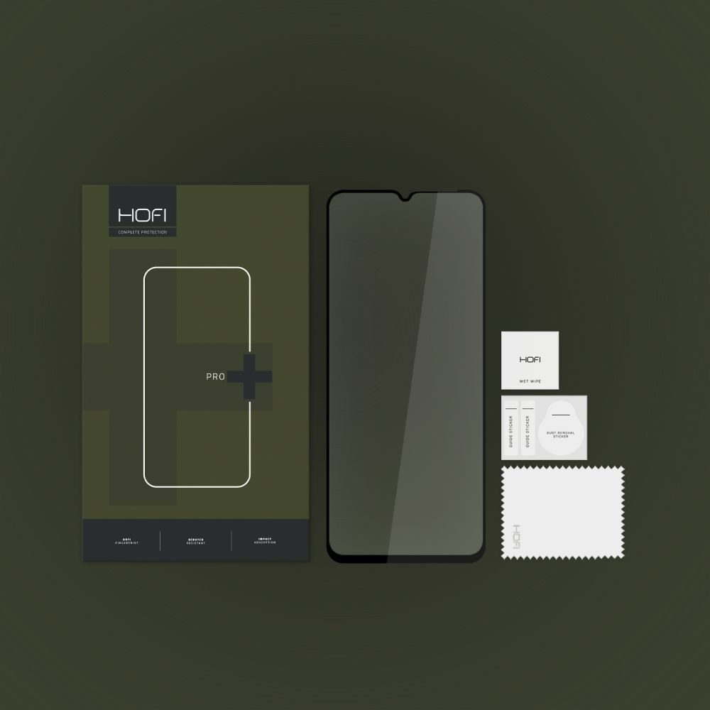 Hofi Pro+ Zaščitno Kaljeno Steklo, Xiaomi Redmi 12C, črno