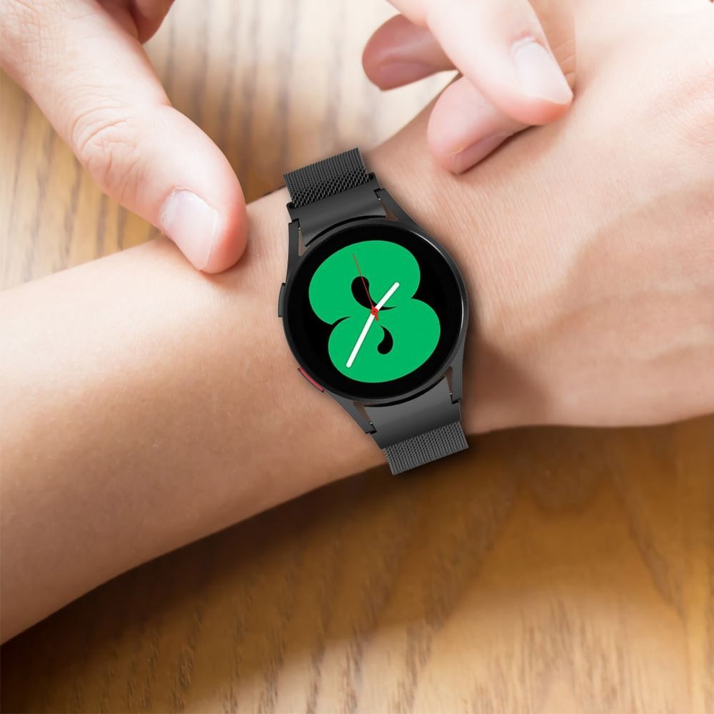 Tech-Protect Milánský Tah 2 řemínek Pro Samsung Galaxy Watch 4 40 / 42 / 44 / 46 Mm, Stříbrný