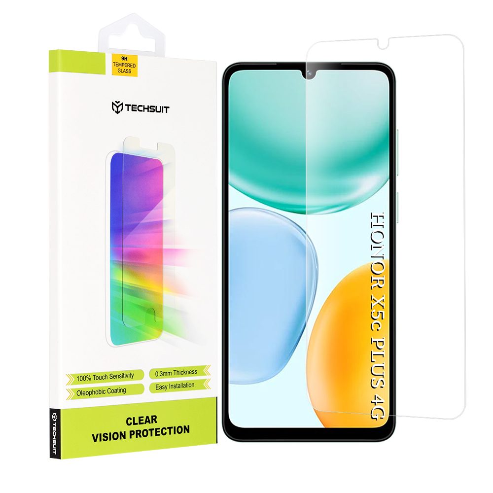 Techsuit Clear Vision Tvrdené sklo, Honor X5c Plus