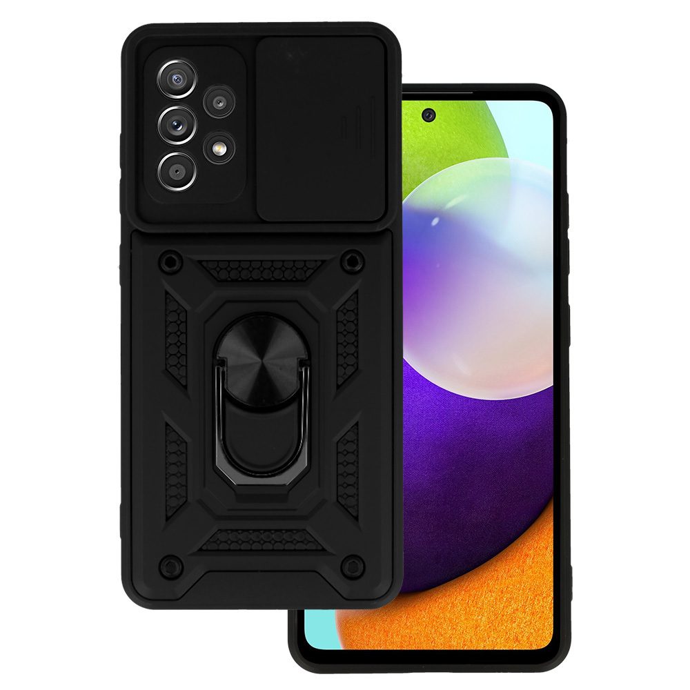 Husă Slide Camera Armor Case, Samsung Galaxy A52 / A52S, Neagră