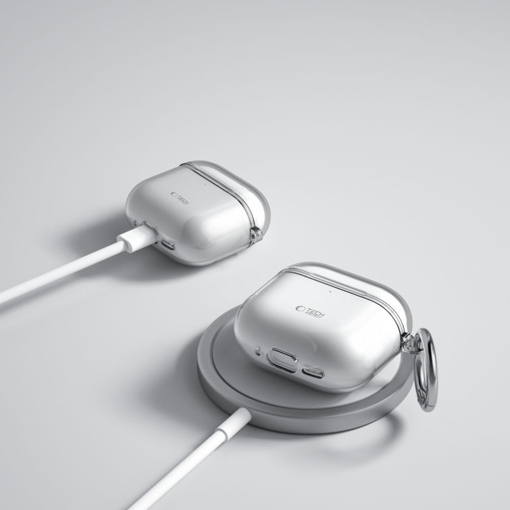 Tech-Protect FlexAir obal, Apple AirPods 4, sivý