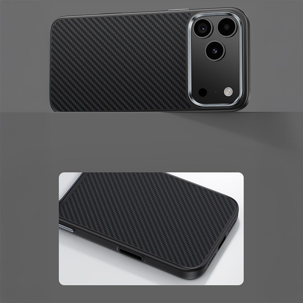 Benks Magnetic Armor Pro Kevlar obal Metal Frame, iPhone 17 Pro Max, čierny