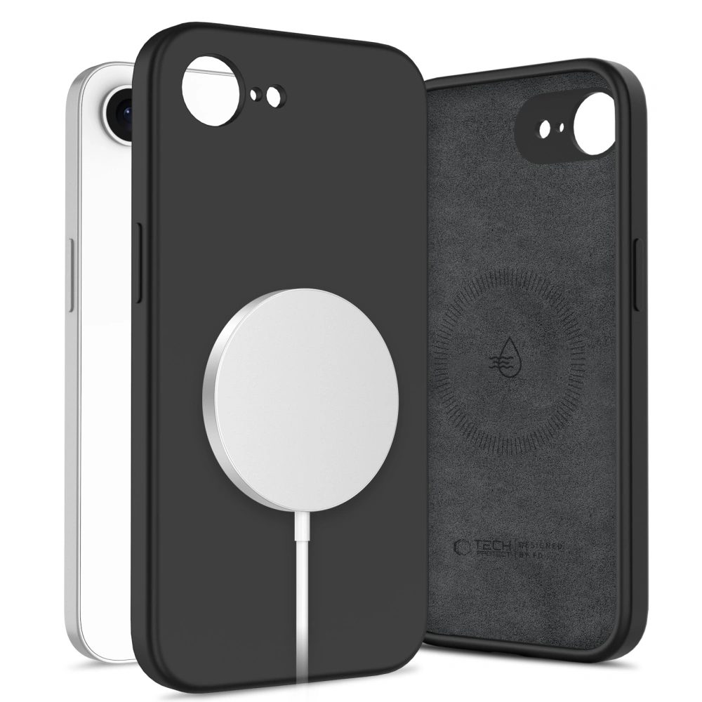 Levně Tech-Protect Liquid Silicone MagSafe, iPhone 16e / 17e, černý