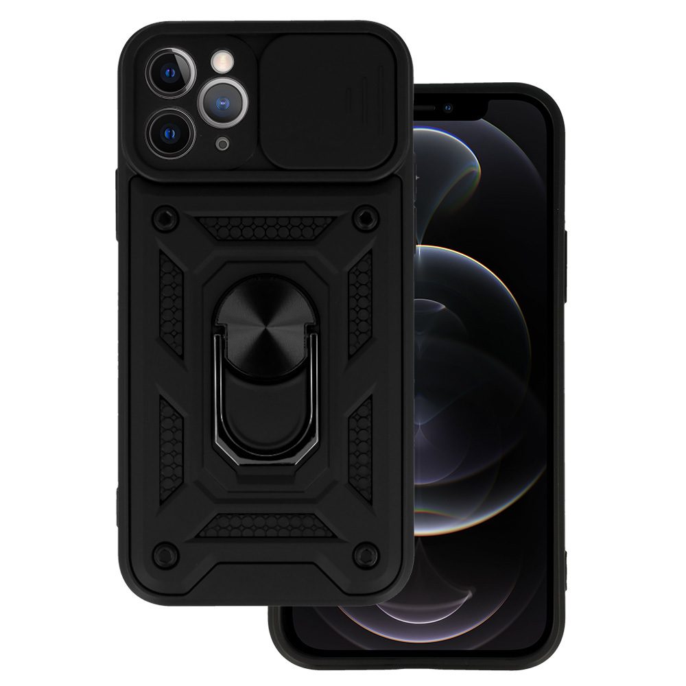 Slide Camera Armor Case, IPhone 11 Pro, črne Barve