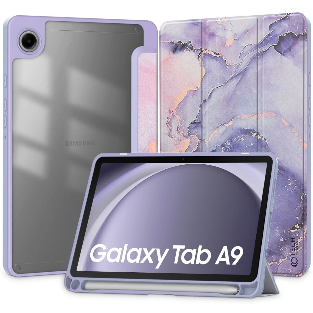 Tech-Protect SC Pen Hybrid Samsung Galaxy Tab A9 8.7 (X110 / X115), Violet Marble