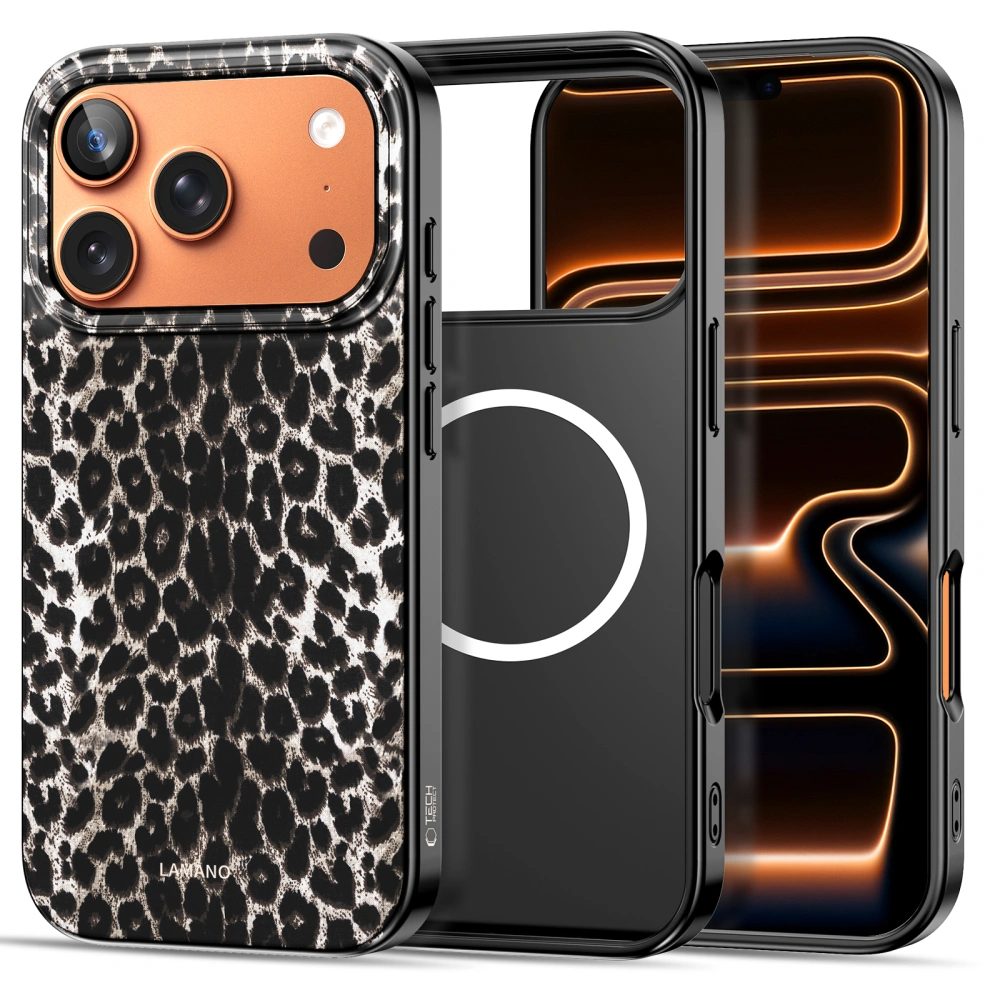 Tech-Protect Lamano MagSafe obal, iPhone 17 Pro Max, leopard