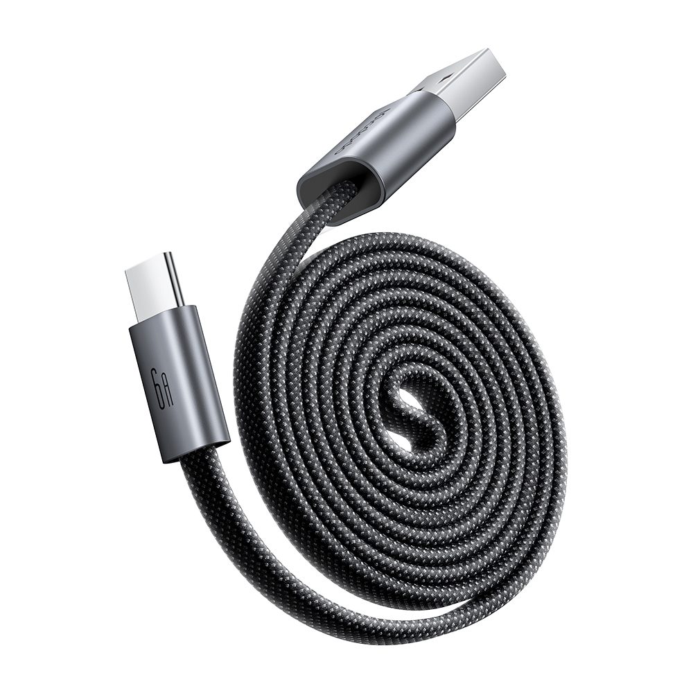 Cablu de date Mcdodo Self-Winding (CA-1200) USB - USB-C, 1 m, negru