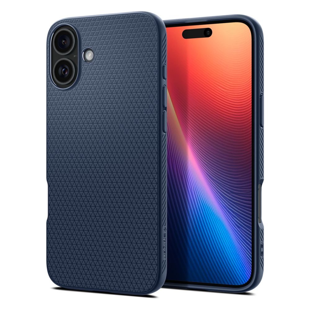 Levně Spigen Liquid Air, iPhone 16, modrý