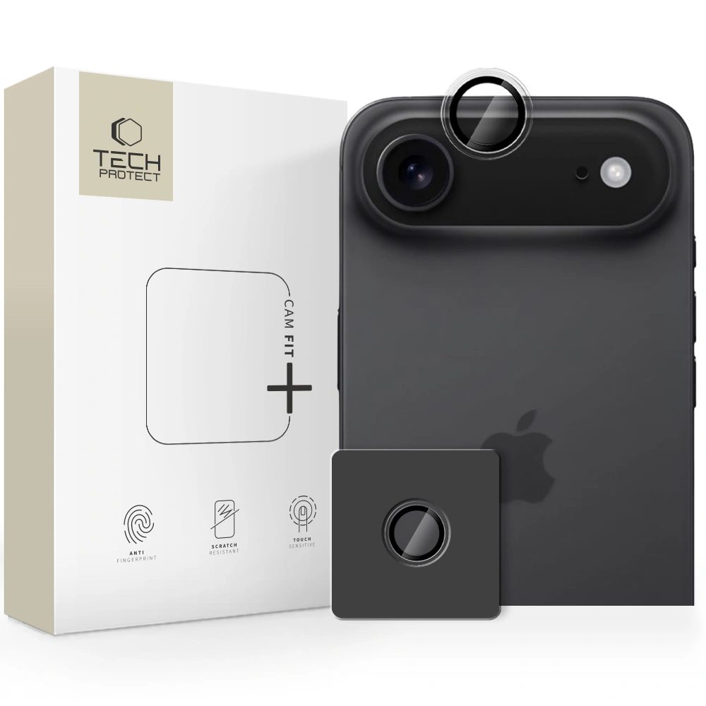 Levně Tech-Protect Camring Fit+, sklíčko pro čočku fotoaparátu, iPhone Air, průhledné