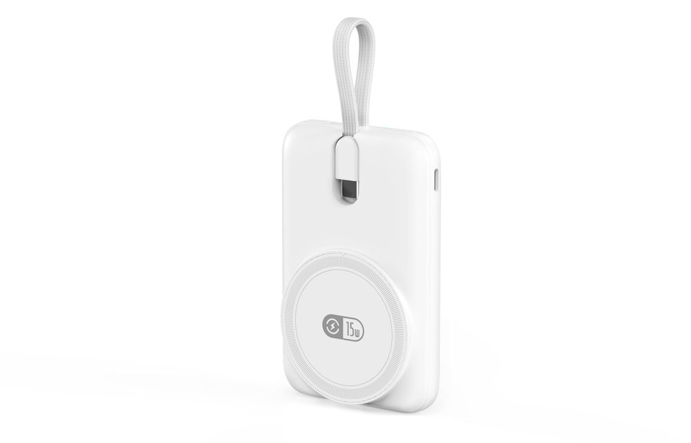 Levně MagSafe bezdrátová powerbanka s USB-C, 10 000 mAh, 22,5 W, USB-C, bílá