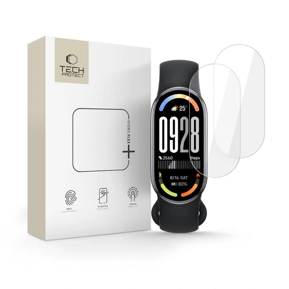 Tech-Protect Hydro Flex+, Hidrogél fólia, Xiaomi Smart Band 8 / 9 / 10 / NFC, 2 darab
