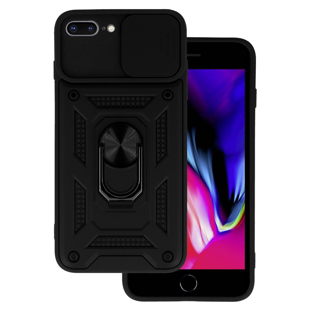 Slide Camera Armor Case, IPhone 7 Plus / 8 Plus, črn