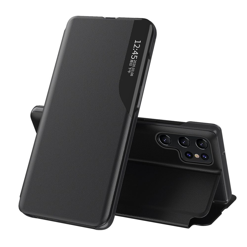 Eco Leather View Case, Samsung Galaxy S24 Ultra, fekete