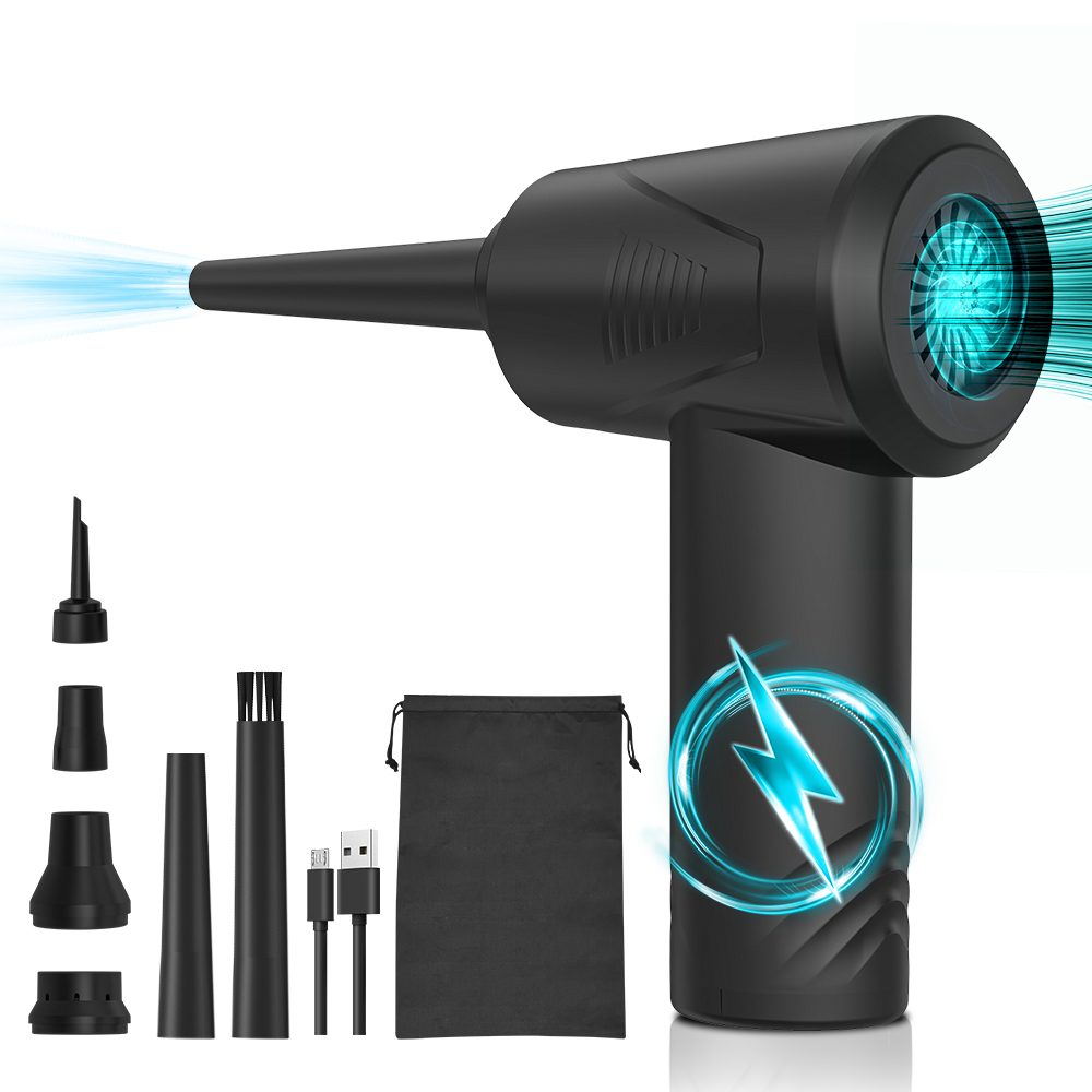 Air Duster suflantă electrică portabilă pentru praf 3în1 cu încărcare și 3 niveluri de putere