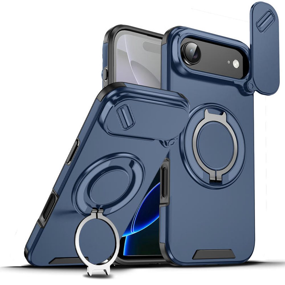 Levně Camslide Stand obal, iPhone Air, modrý