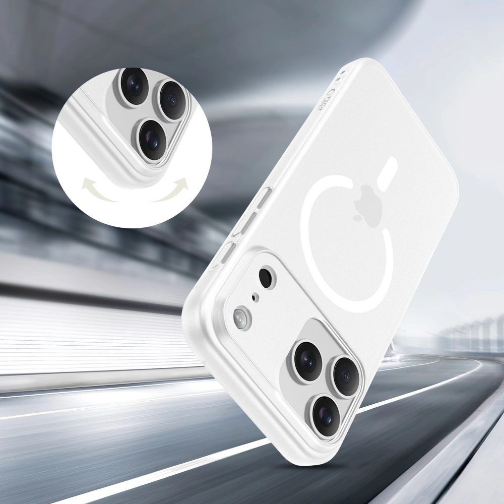 Tech-Protect MagSlim MagSafe, iPhone 17 Pro Max, biely matný