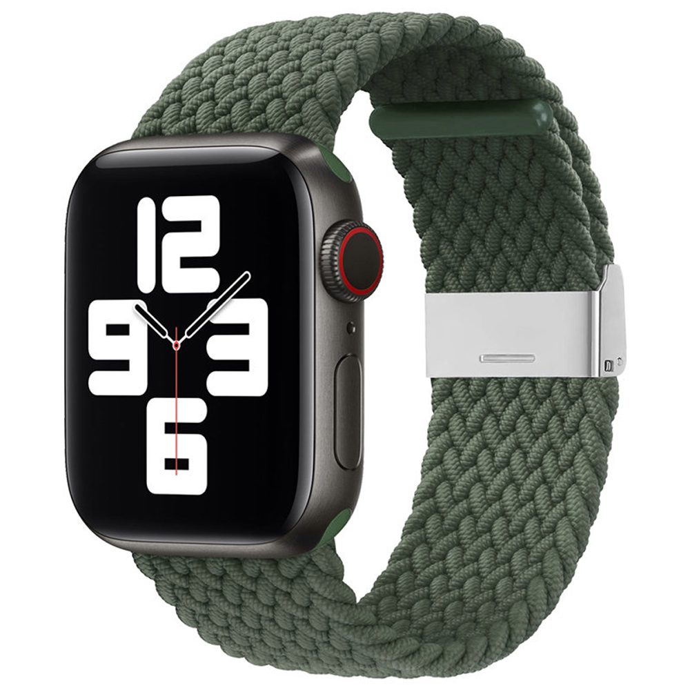 Strap Fabric řemínek Pro Apple Watch 6 / 5 / 4 / 3 / 2 (40 Mm / 38 Mm) Zelený