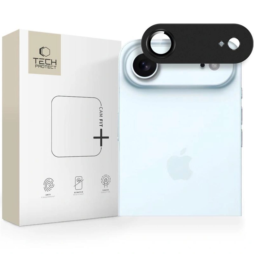 Levně Tech-Protect CamFull Fit+, sklíčko pro čočku fotoaparátu, iPhone Air, černé