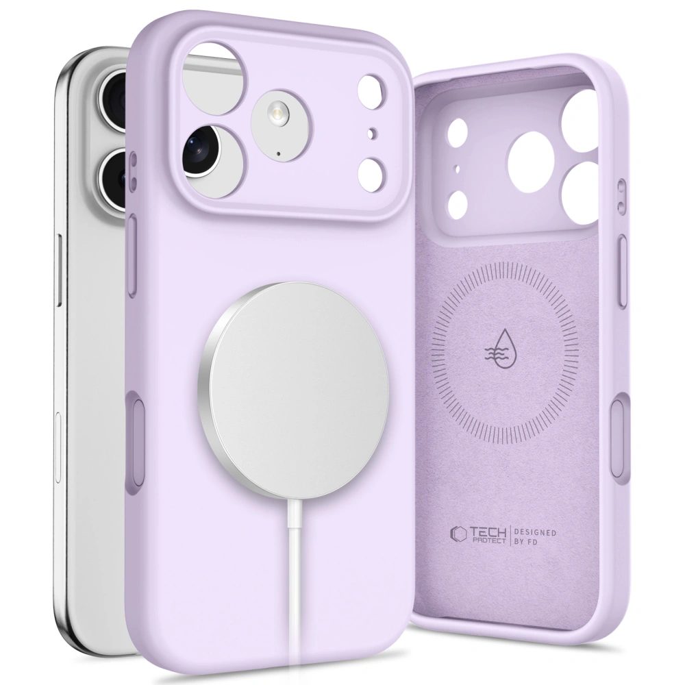 Tech-Protect Silicone MagSafe, iPhone 17 Pro Max, lila