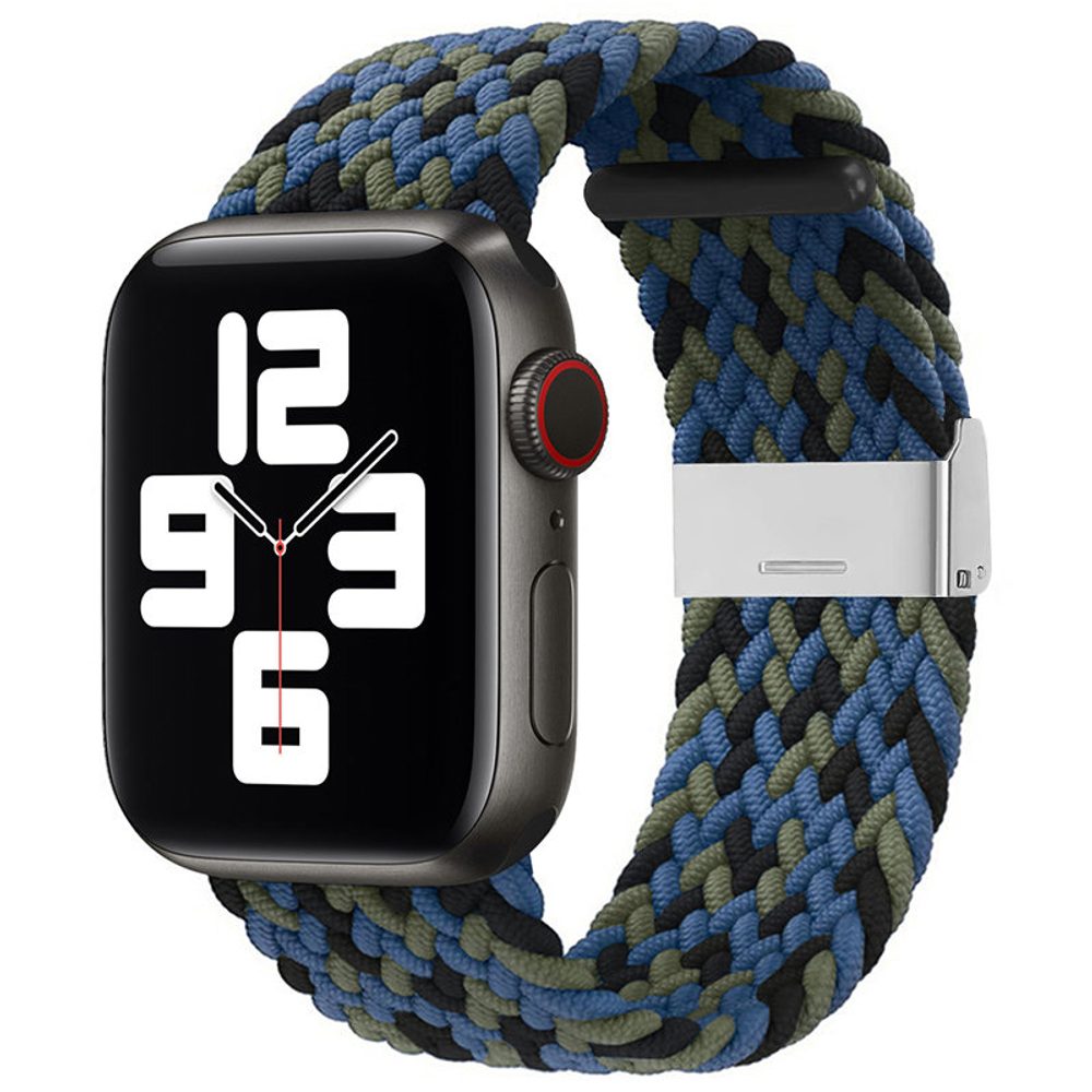 Strap Fabric Szíj Apple Watch 6 / 5 / 4 / 3 / 2 (44 Mm / 42 Mm) Kék