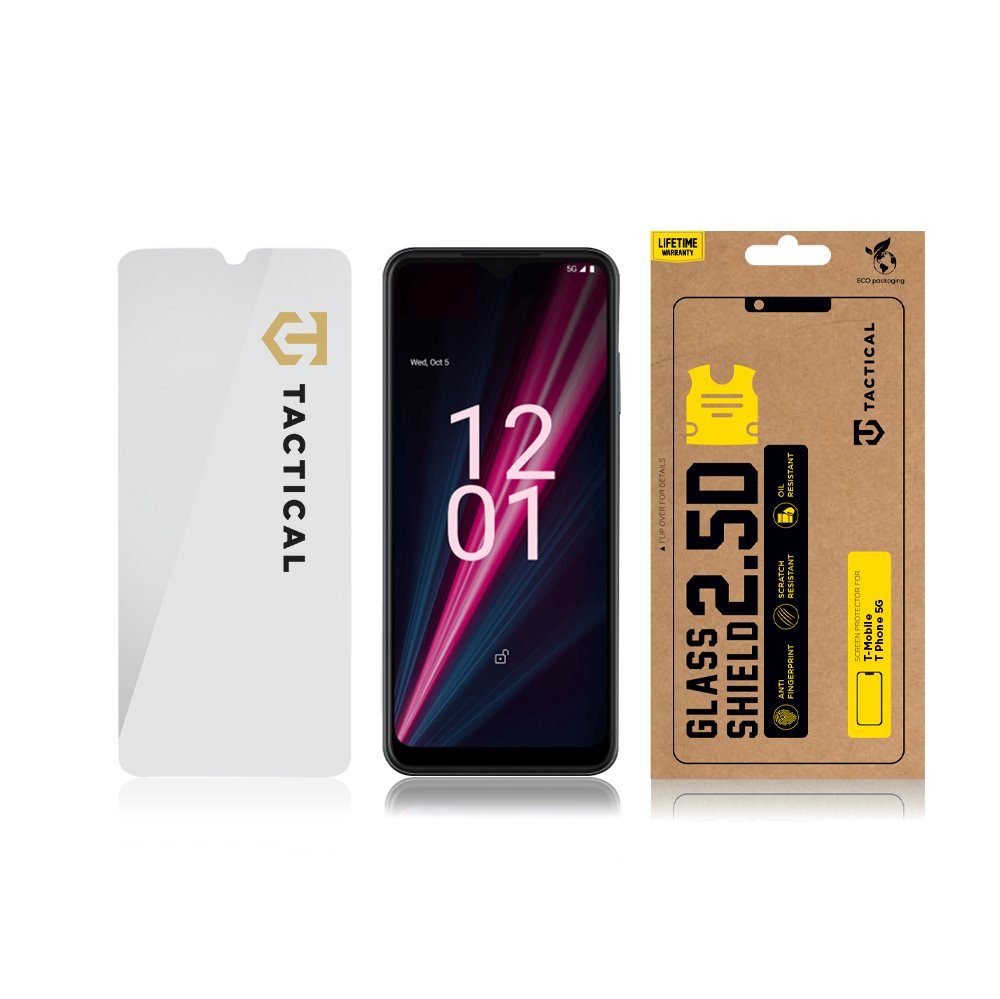 Tactical Glass Shield 2.5D Sklo Pre T-Mobile T Phone 5G, Priehľadné