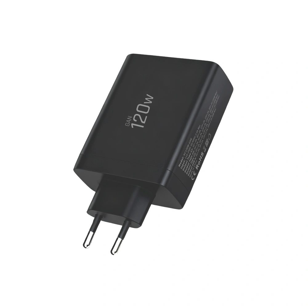 Tech-Protect NC120W-GAN 4-portová nabíjačka PD 120W / QC3.0, čierna