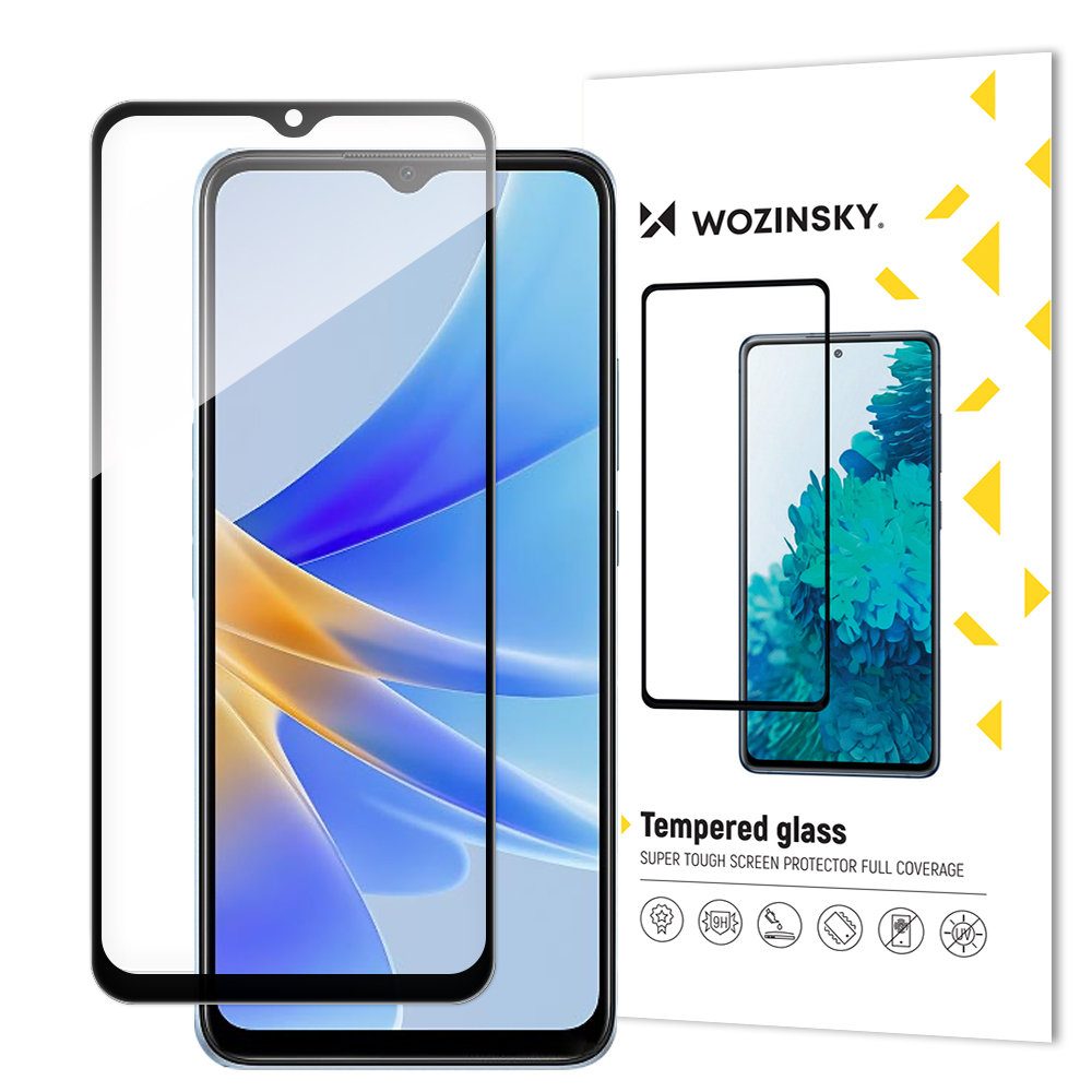 Levně 5D Tvrzené sklo pro Oppo A17, černé