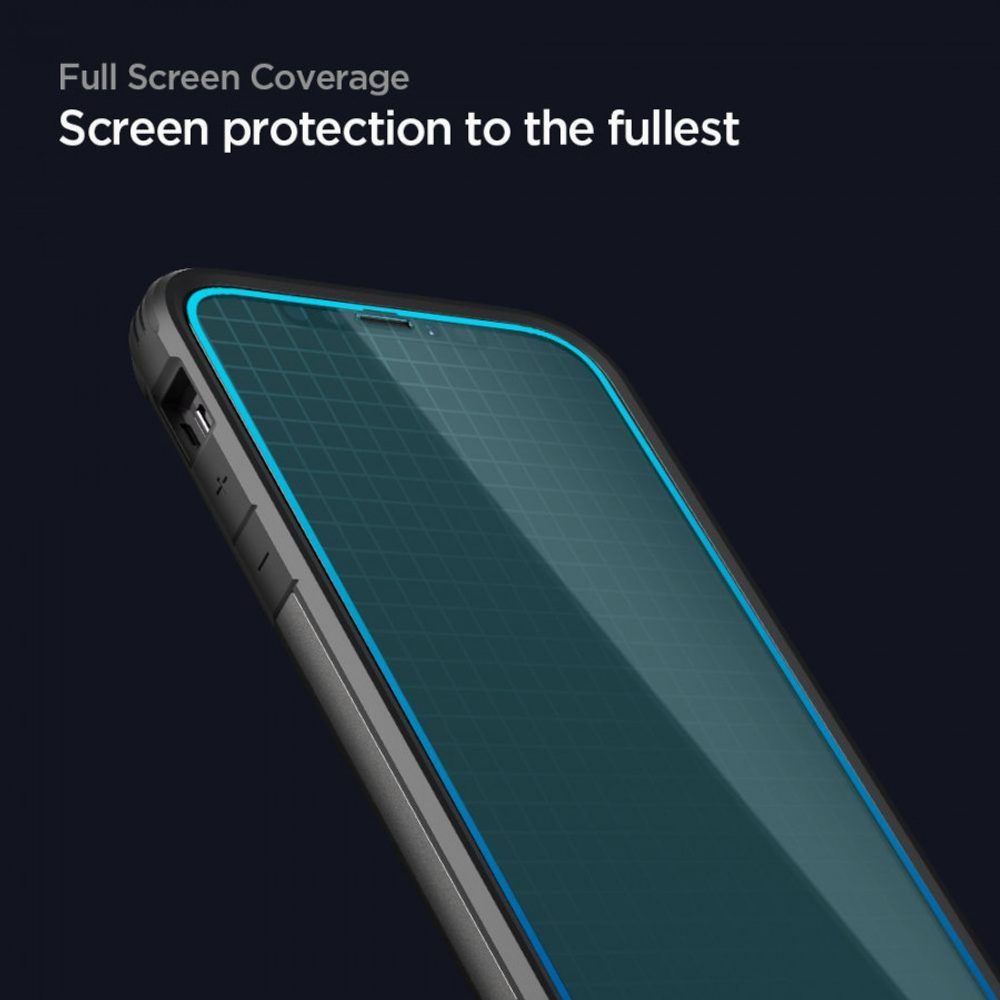 Spigen Full Cover Glass ALM FC Folie De Sticlă Securizată, Samsung Galaxy A52 5G / LTE, Neagră