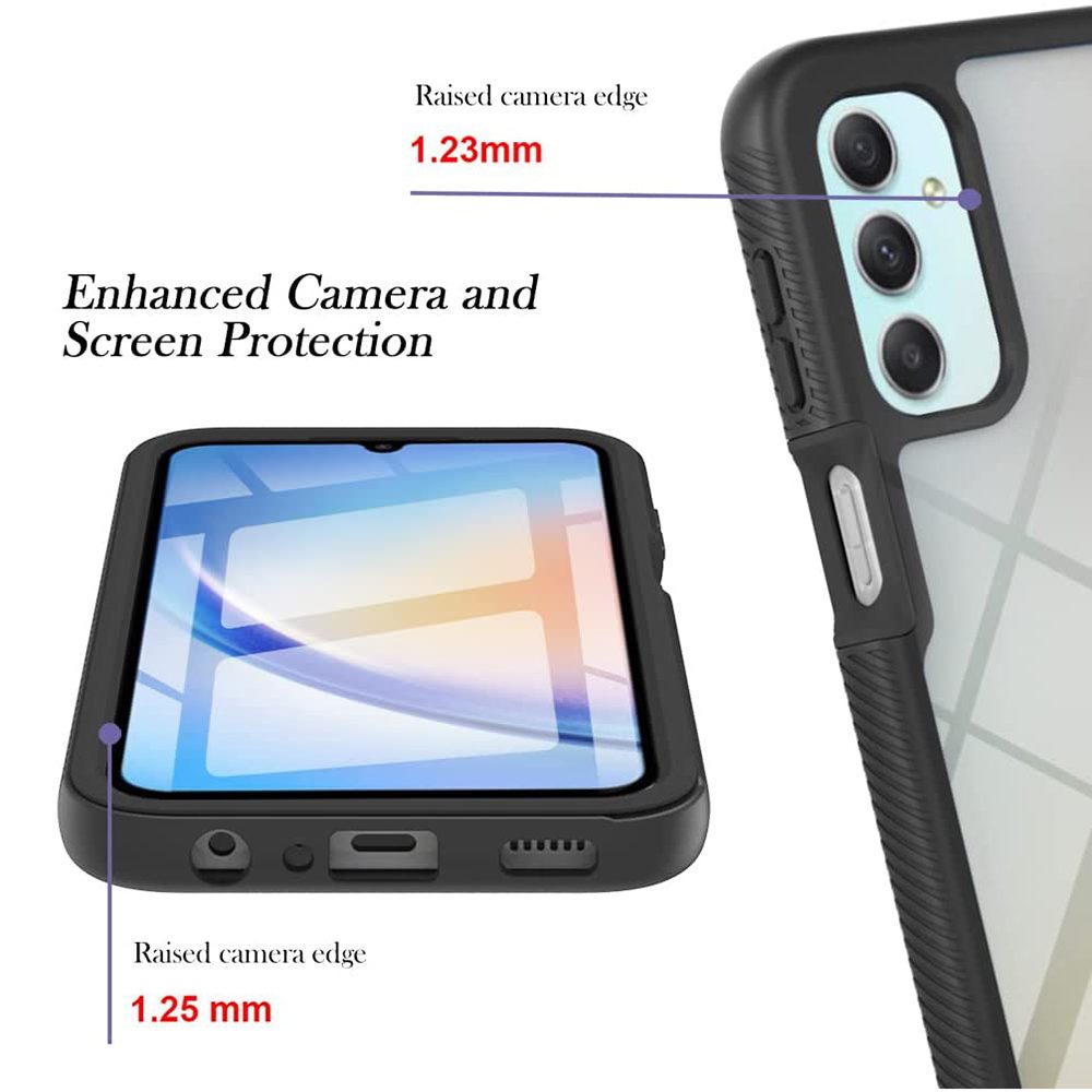 Techsuit Defense360 Pro + Ochranná Fólia, Samsung Galaxy A24, čierny
