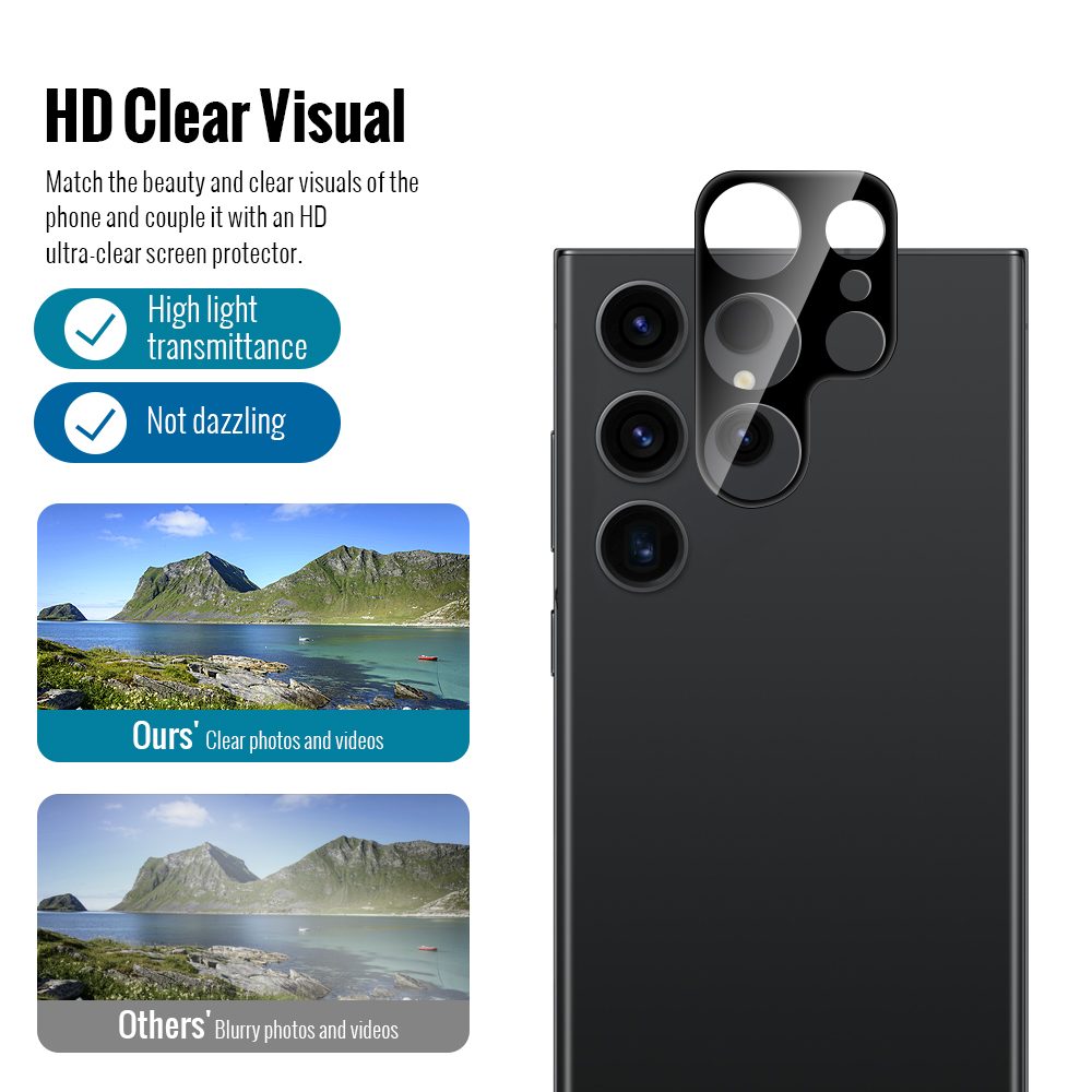 2 Db Edzett üveg és 2 Db Kameraüveg Készlet, Samsung Galaxy S24 Ultra