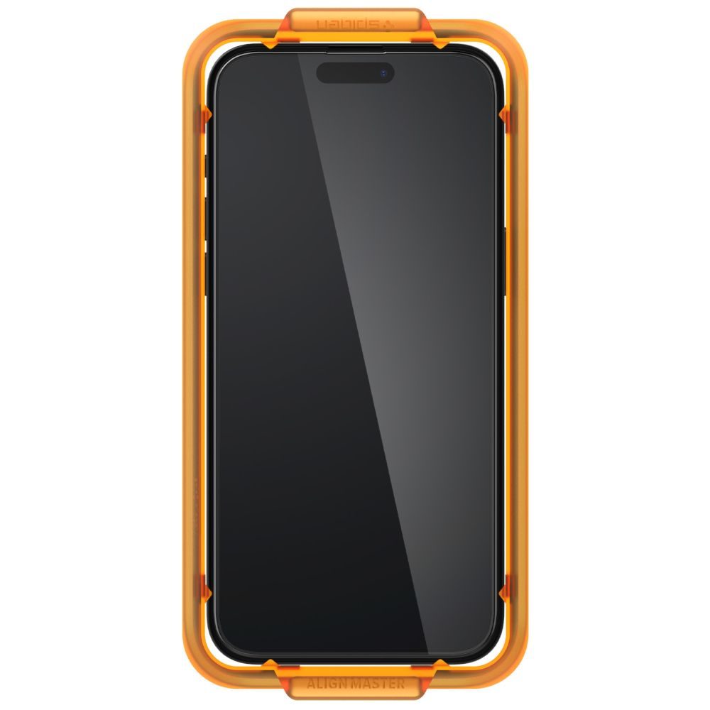 Spigen ALM Glass FC Zaštitno Kaljeno Staklo 2 Kom, IPhone 15 Pro Max, Crna